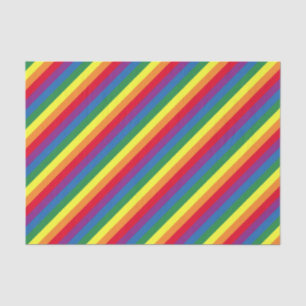 Diagonal Rainbow Pattern Tissue Paper