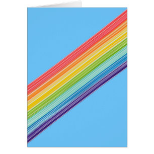 Diagonal rainbow stripes