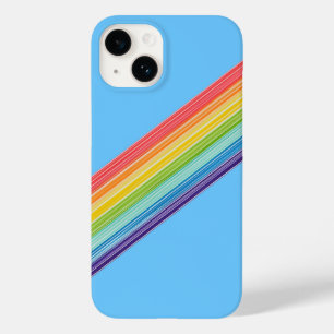 Diagonal rainbow stripes Case-Mate iPhone case