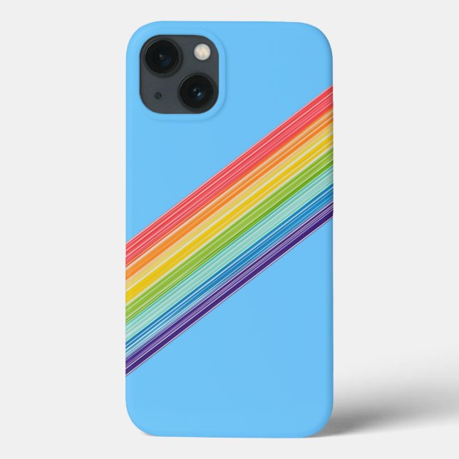 Diagonal rainbow stripes Case-Mate iPhone case (Back)