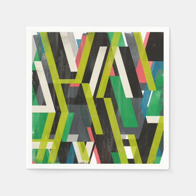 Diagonal Slipstream Pattern Napkin (Front)