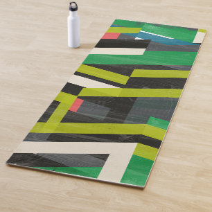 Diagonal Slipstream Pattern Yoga Mat