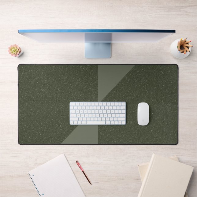 Diagonal Split Moss Green Desk Mat – Customisable (Office 1)