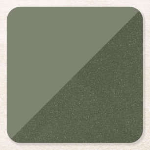 Diagonal Split Moss Green - Paper Coaster