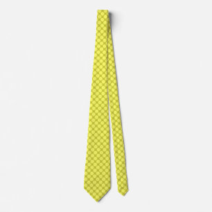 Diagonal Spots - Light Yellow on Banana Yellow Nec Tie