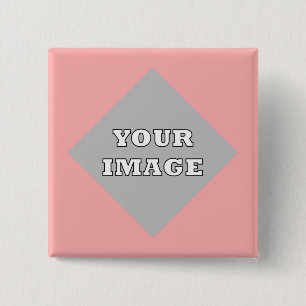 Diagonal Square Photo Border 15 Cm Square Badge