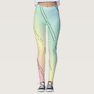 Diagonal stripes background 10 leggings