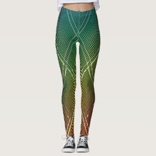 Diagonal stripes background 11 leggings