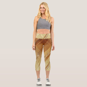 Diagonal stripes background 3 capri leggings