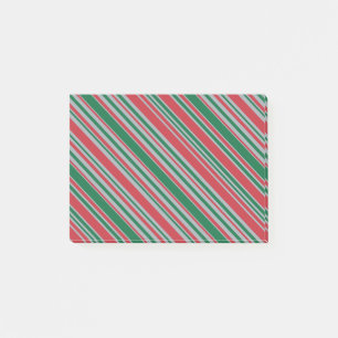 Diagonal stripes background post-it notes