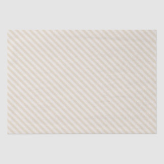 Diagonal Stripes Beige Ivory Tissue Paper