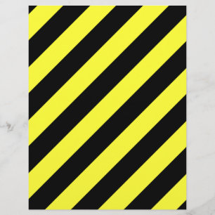 diagonal stripes black and yellow flyer