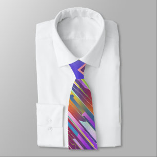 DIAGONAL STRIPES COOL DEBONAIRE NECKTIE TIE