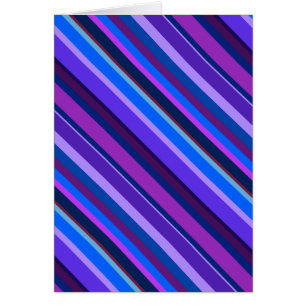 Diagonal stripes in blue and purple