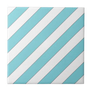 diagonal stripes light blue tile
