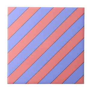 diagonal stripes pink and purple tile