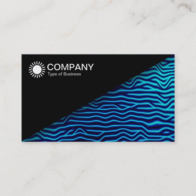 Diagonal V2 - Black - Abstract 120716(06) Business Card (Front)