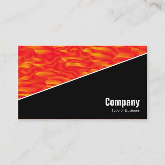 Diagonal V3 - Black - Abstract 080716(011) Business Card (Front)