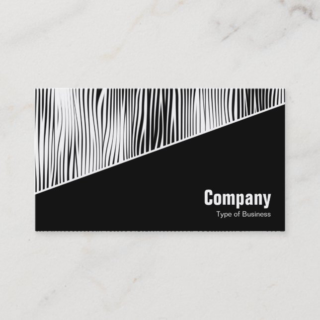 Diagonal V3 - Black - Abstract 080716(4) Business Card (Front)