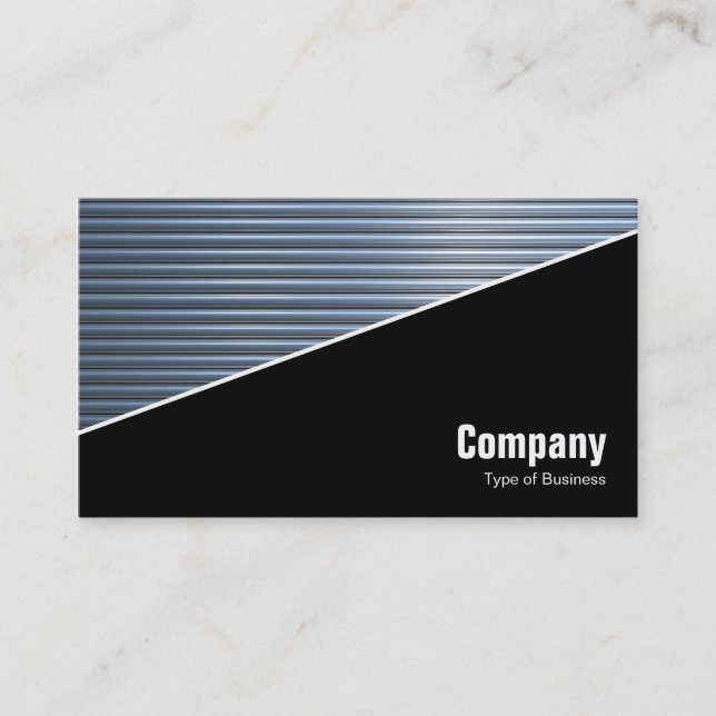 Diagonal V3 - Black - Chrome Tubes Business Card (Front)