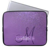 Diagonal Violet Purple Glitter Gradient Ombre