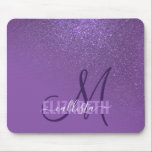Diagonal Violet Purple Glitter Gradient Ombre Mouse Mat<br><div class="desc">This elegant and girly design is perfect for the classy and stylish woman. It features a faux printed sparkly violet purple glitter diagonal gradient ombre on top of a violet purple background. It's a unique take on the glitter gradient trend that's currently very popular. It's a pretty, glamourous, modern, and...</div>