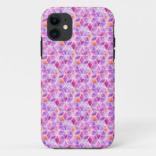 Diagonal Watercolor Colorful iPhone 11 Case