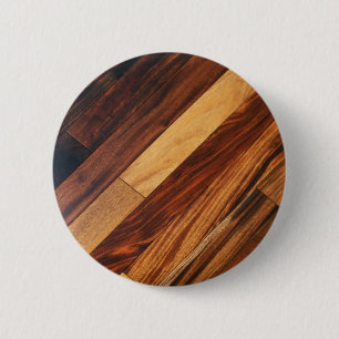 Diagonal Wood Flooring 6 Cm Round Badge