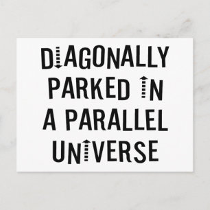 Diagonally Parked Postcard