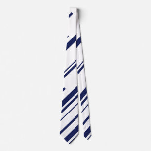 Diagonals in Blue and White Tie