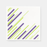 Diagonals in Lime Green and Purple