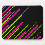 Diagonals in Lime Green, Hot Pink and Black Mouse Mat<br><div class="desc">Diagonals in Lime Green,  Hot Pink and Black</div>