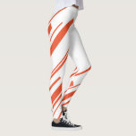 Diagonals in Orange and White Leggings<br><div class="desc">Diagonals in Orange and White</div>