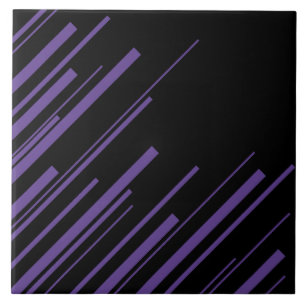Diagonals in Purple and Black Tile