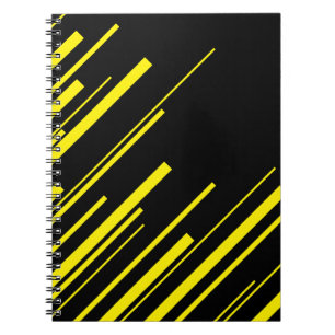 Diagonals in Yellow and Black Notebook