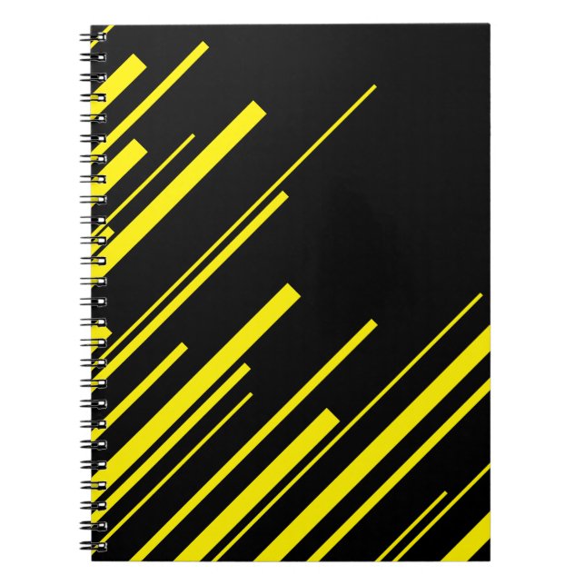 Diagonals in Yellow and Black Notebook (Front)