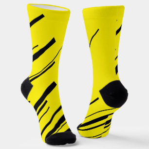 Diagonals in Yellow and Black Socks