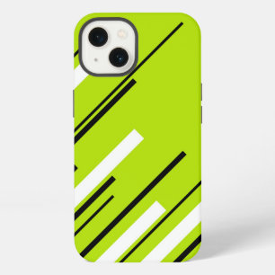 Diagonals - Lime Green iPhone 13 Case