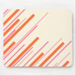 Diagonals - Pink, Orange and Cream Mouse Mat<br><div class="desc">Diagonals - Pink,  Orange and Cream</div>