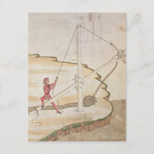 Diagram of a method of supplying water postcard