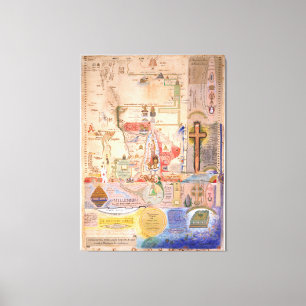 Diagram of the Apocalypse by Henry Dunant Canvas Print