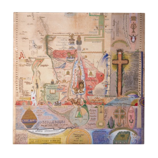 Diagram of the Apocalypse by Henry Dunant Tile (Front)