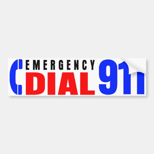 Dial 911 Police Sticker 5 (Front)