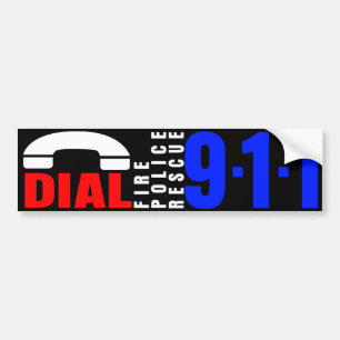 Dial 911 Police Sticker 7