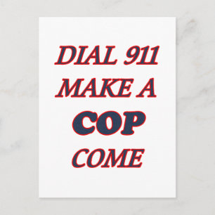 DIAL 911 POSTCARD