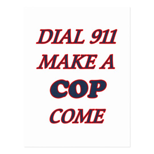 DIAL 911 POSTCARD