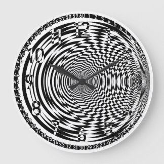 dial black clock arabesque negative spaces