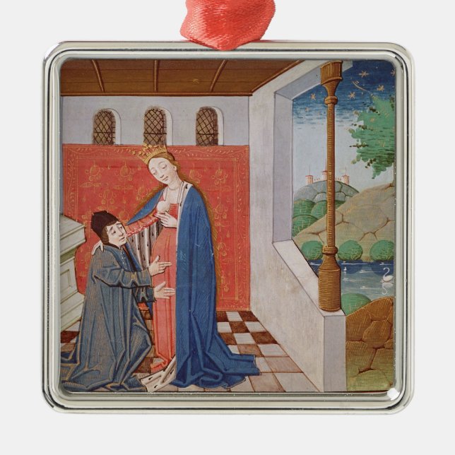 Dialogue between Boethius and Philosophy Metal Tree Decoration (Front)