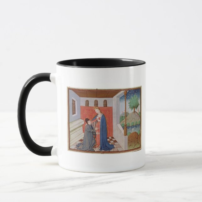 Dialogue between Boethius and Philosophy Mug (Left)