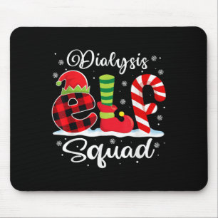 Dialysis Elf Squad Christmas Dialysis Nurse Matchi Mouse Mat